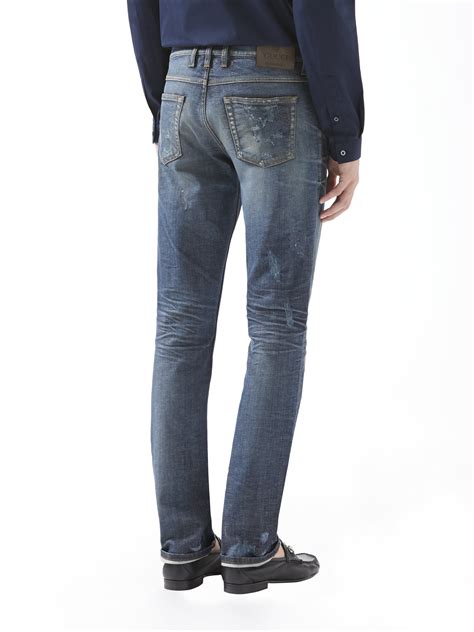 gucci uomo pantaloni|Gucci Jeans & Denim for Men .